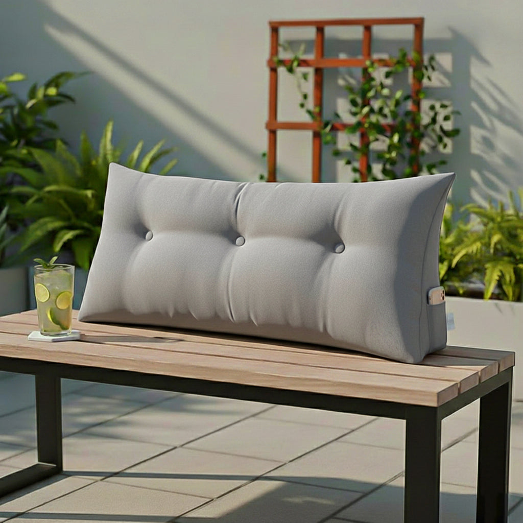 SOGA 100cm Silver Cushion Pillow