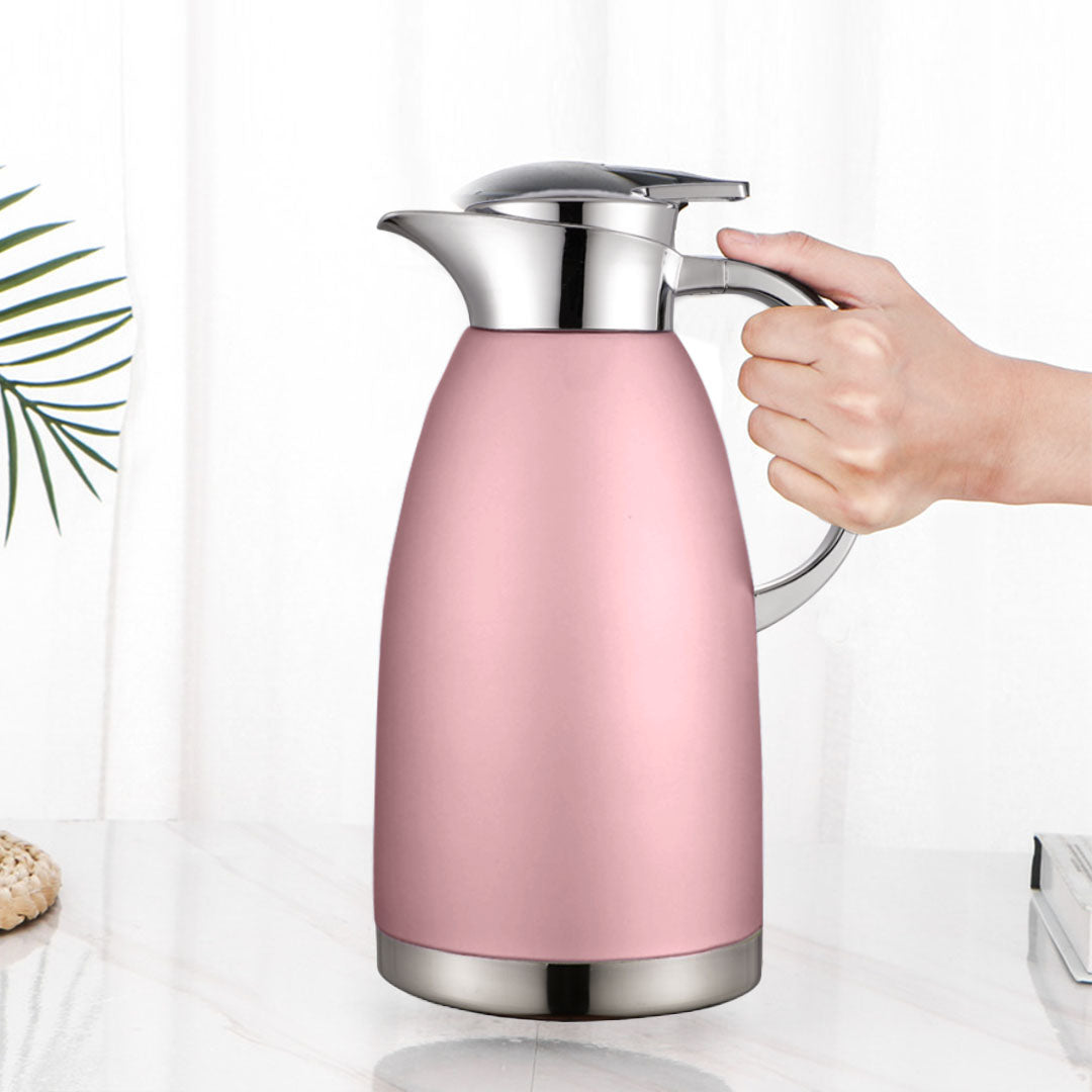 Soga 1.8L Rose Color 3-Layer Vacuum Insulated Water Bottle
