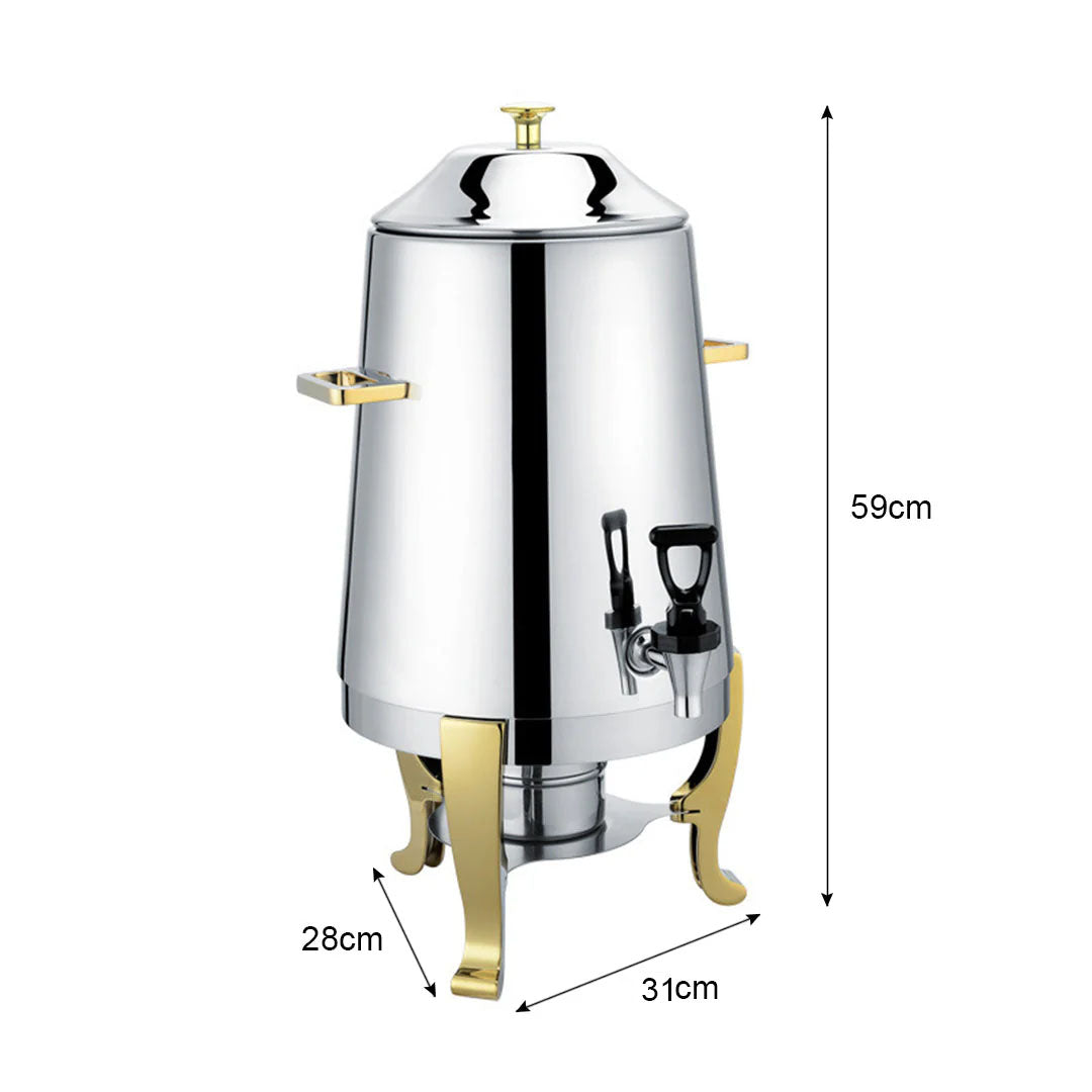 Stainless Steel Dispenser Beverage Juicer Container Jug with Side Handles