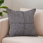 SOGA 45cm Herringbone Textured Woven Square Throw Pillow