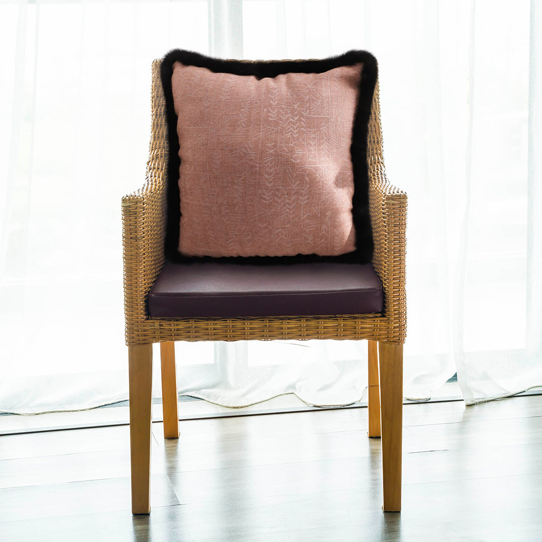 SOGA 45m Mid century Style Raised Embroidery Texture Edged Square Throw Pillow