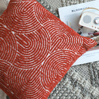 50cm Throw Pillow Burgundy Cinnabar Perfect Burnt