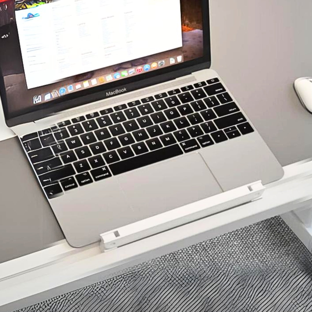 SOGA 60x40cm Portable Black Adjustable Foldable Laptop and Study Table