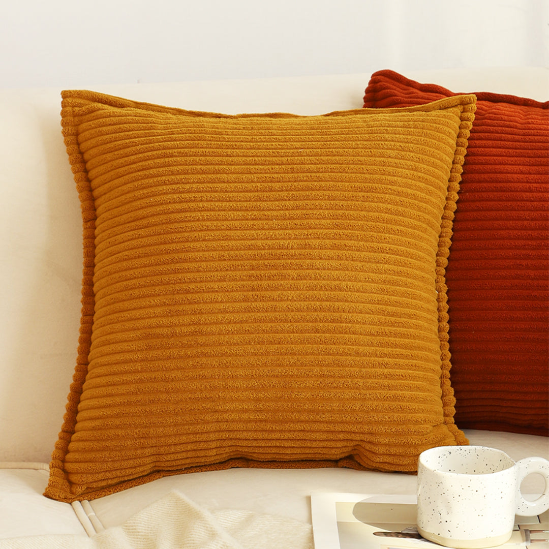 SOGA 50cm Throw Pillow Mustard Wabi Sabi Arches