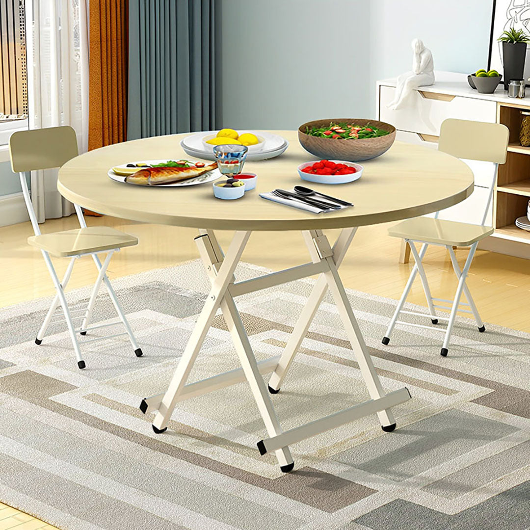 Maple Grain Round Dining Table