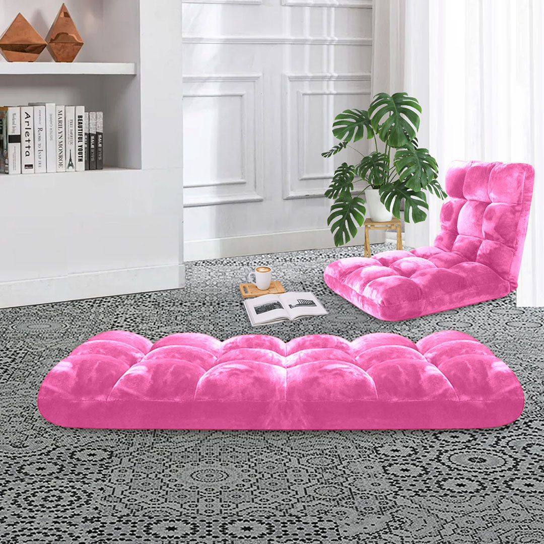 Recliner Lounge Sofa Cushion Light Pink