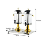 16L Dual Stainless Steel Dispenser