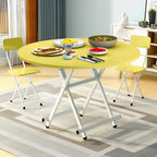 Yellow Round Dining Table