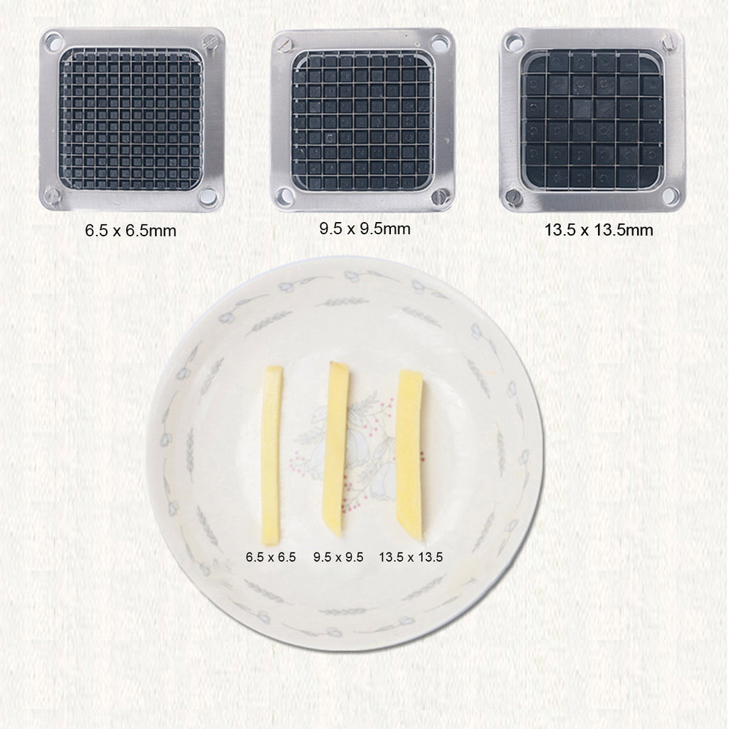 SOGA Commercial Stainless Steel Potato Cutter with 3 Blades