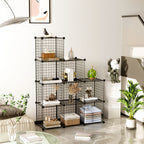 Black Portable 9-Cube 3 Column Storage Organiser