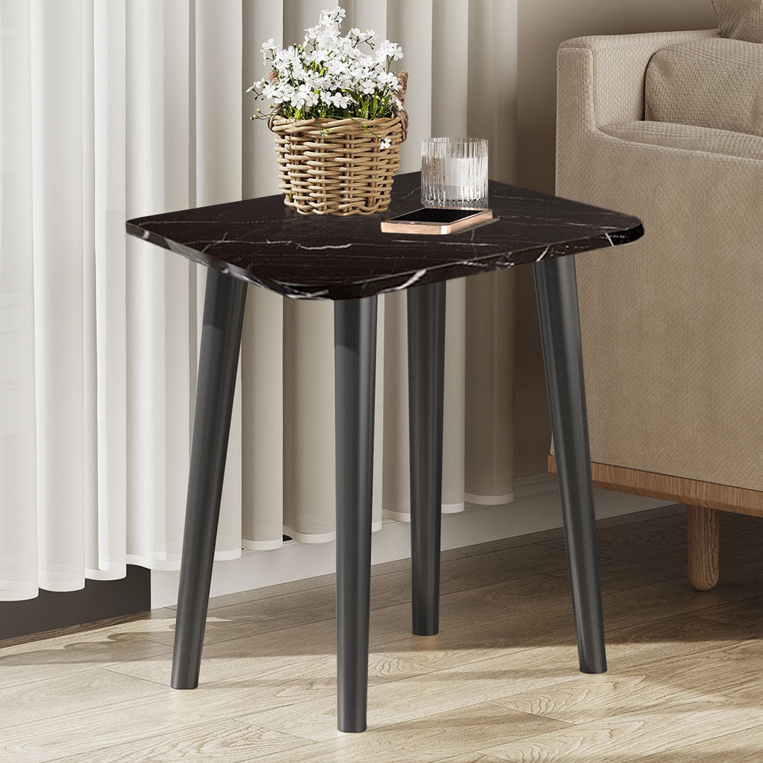 40cm Black Ceramic Table Stone Pattern Compact