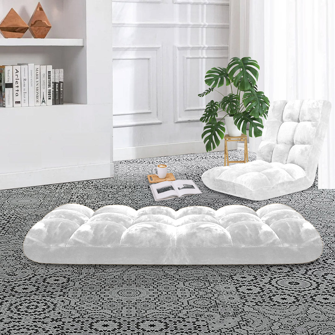Recliner Lounge Sofa Cushion White
