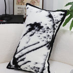 35cm Throw Pillow  Black and White Leopard Thick Premium Polyester Fiber