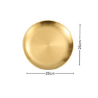 26cm Premium Gold Grilling Plate - Durable, Heat-Resistant Perfect for BBQs and Outdoor