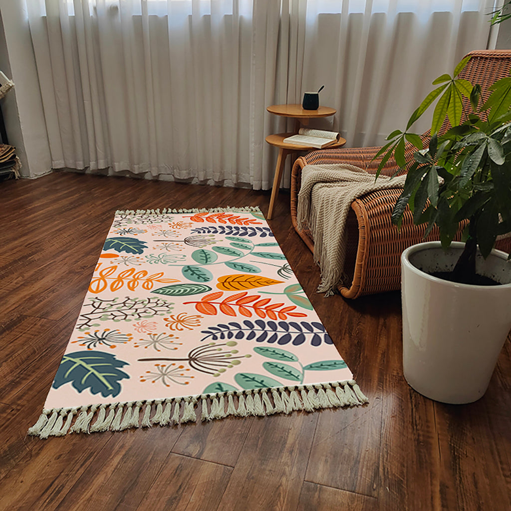 SOGA 90cm Soft cotton woven handmade Area rugs for living room bedroom Home Decor