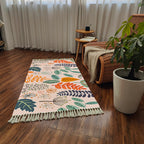 SOGA 90cm Soft cotton woven handmade Area rugs for living room bedroom Home Decor