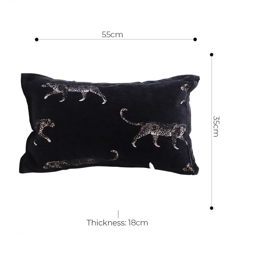35cm Black Throw Pillow Elegant Decorative Cushion