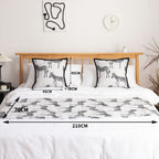 1.5m Bed Light Luxury Zebra Vintage Bed Scarf Runner Bedding Tail Pad Flag For Home Hotel Set of 3