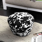 48x35cm Round Soft Pouffe Seat Cushion Elegant Home Accent Décor