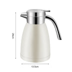 1.8L Stainless Steel Water Bottle White
