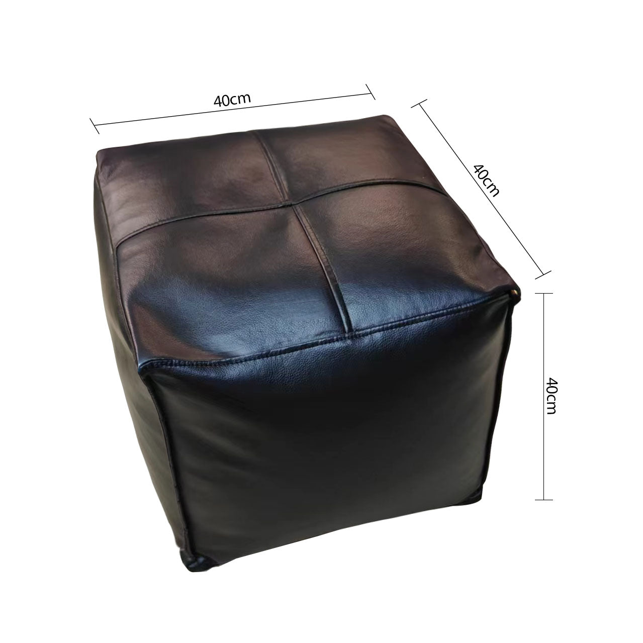 SOGA 40cm Pier Leather Pillow with EPP Insert, Home Decor