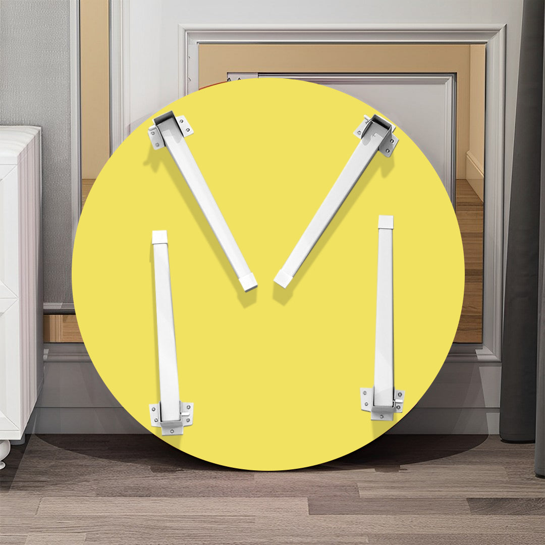 Yellow Portable Round  Floor Table
