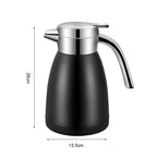 1.8L Stainless Steel Water Bottle Black