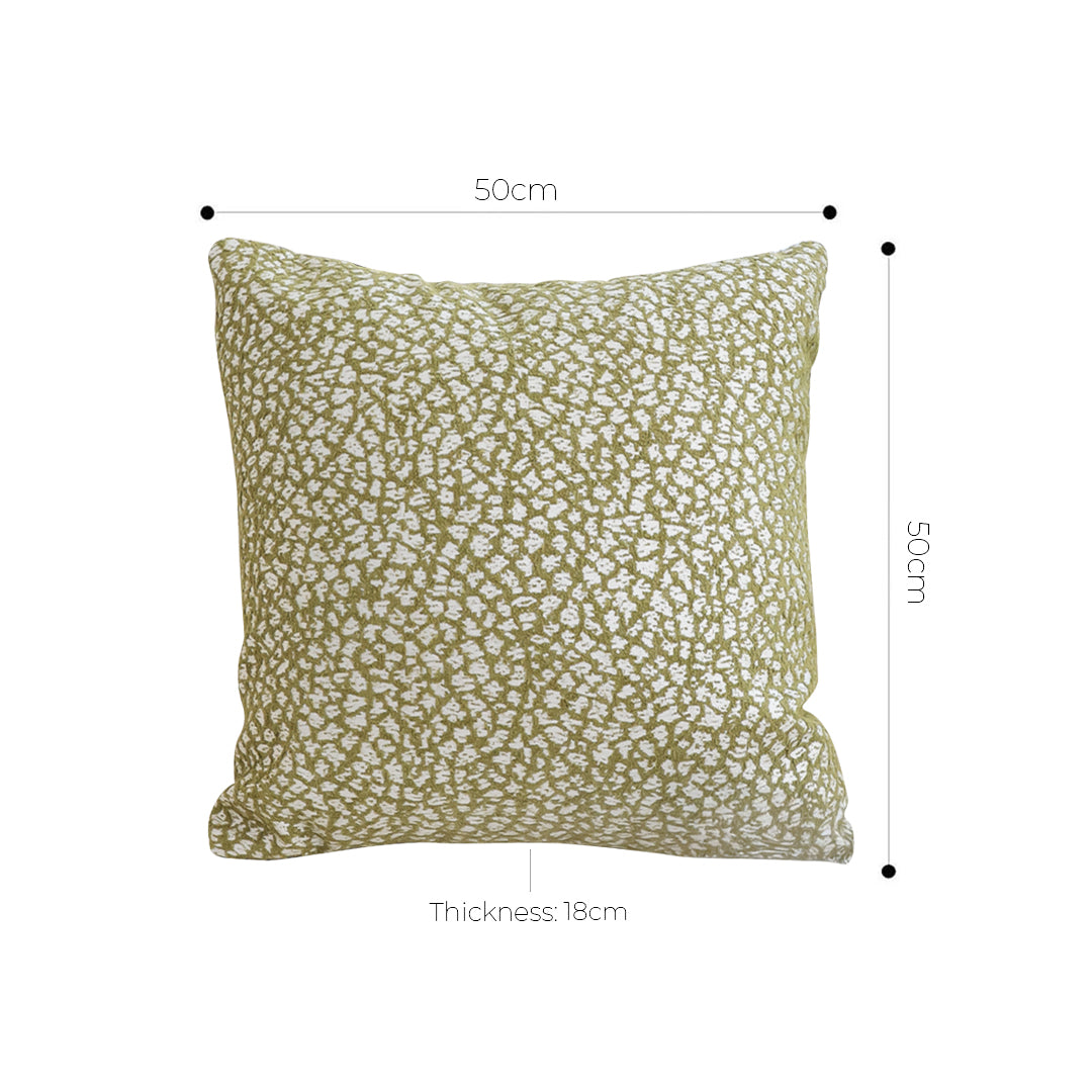 SOGA 50cm Modern Olive Green Speckled Pattern Textured Throw Pillow