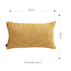 35cm Mustard Yellow Throw Pillow Geometric