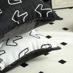 45cm Throw Pillow White Teddy Fleece Square