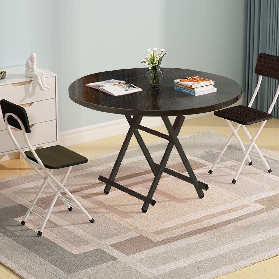Black Round Dining Table