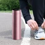 500ML Smart Thermometer Bottle Vacuum Flask  Rose Gold