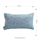 35cm Blue Throw Pillow Geometric Indoor and Outdoor Corded