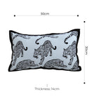 30cm Throw Pillow White Leopard
