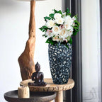 35x17cm Blue Large Ceramic Flower Vase Elegant Living Room Home Decor