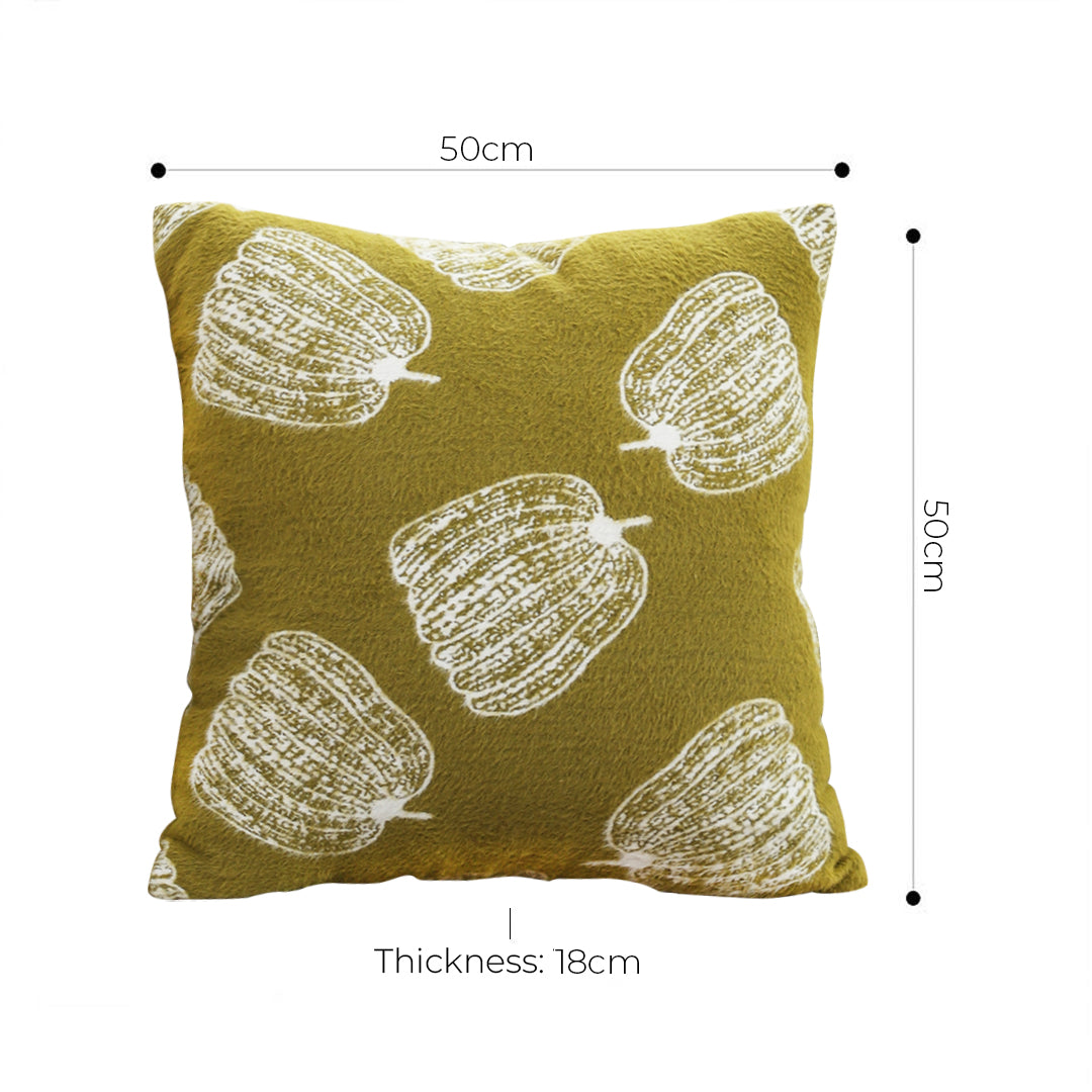 50cm Throw Pillow Green Autumn Harvest pumpkin Print Home Decor