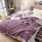SOGA Throw Blanket Purple