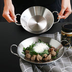25cm Dry Pot Crafted with 201 Material in Silver Color