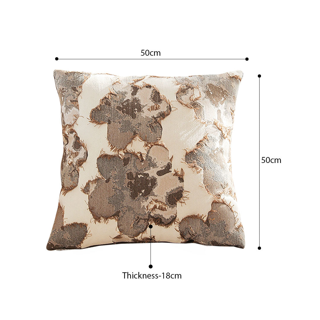 SOGA 50cm Vintage Embroidered Floral Throw Pillow