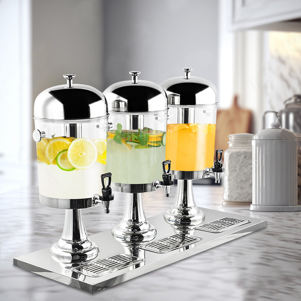 Triple Head 24L Stainless Steel Dispenser