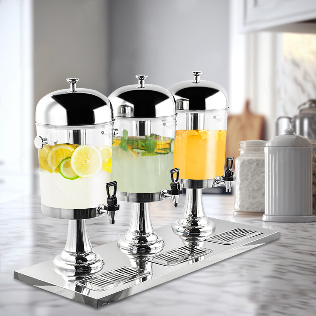 Triple Head 24L Stainless Steel Dispenser