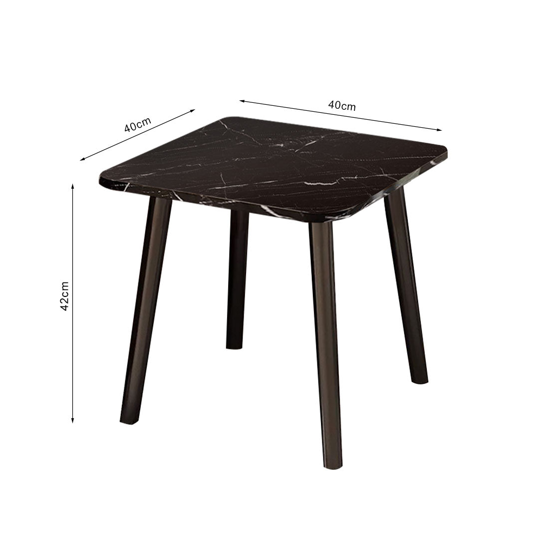 40cm Black Ceramic Table Stone Pattern Compact