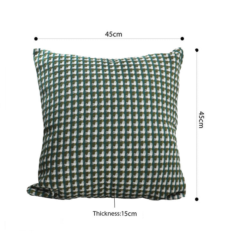 SOGA 45cm Subtle Green Foliage Pillow SquareThrow Pillow