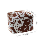 55x35cm Squared Soft Pouffe Seat Cushion Elegant Home Accent