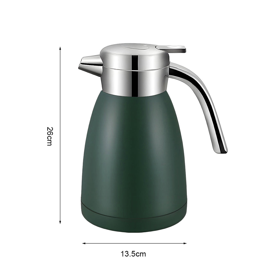 1.8L Stainless Steel Water Bottle Green