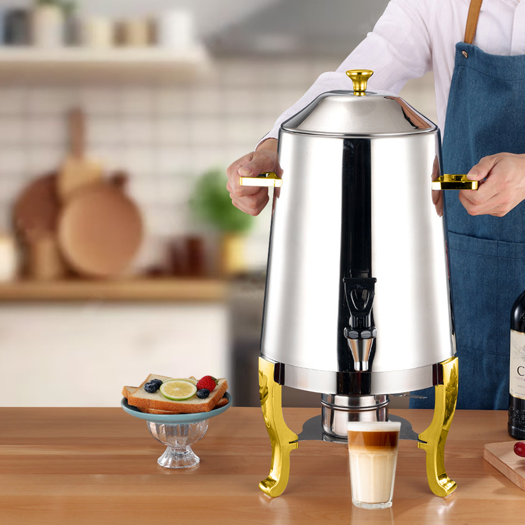 Stainless Steel Dispenser Beverage Juicer Container Jug with Side Handles