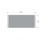 SOGA Two-seater Black Sofa Cover Leopard Print 180x260cm Polyester