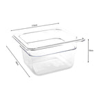 100mm Clear GN Pan 1/6 Food Tray with Lid