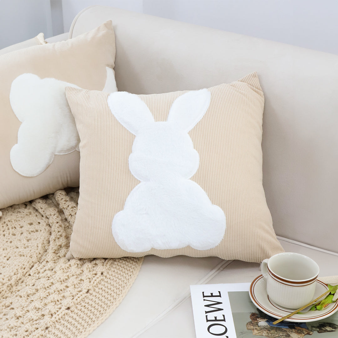 45cm Throw Pillow Light Tan Square Cushion