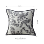 45cm Throw Pillow Black and White